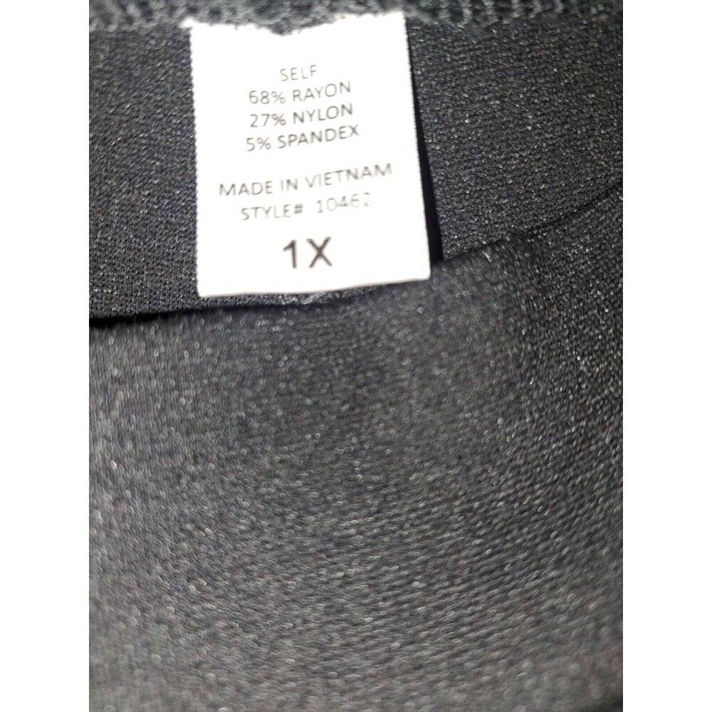 Hat & Beyond Women's Leggings Pants Black 1X - Picture 3 of 4